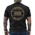 Bester Andi Der Welt Name T-Shirt mit Rückendruck