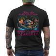 Bin Da Kann Losgehen Und Ja Es Eskaliert Eh Kostüm Affe Fun T-Shirt mit Rückendruck