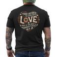 Black History Month I Have Decided To Stick With Love Heart Men's T-shirt Back Print