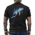 Blue Whale Diver Whale T-Shirt mit Rückendruck