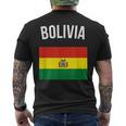 Bolivia Bolivian Flag Acation Travel Souvenir T-Shirt mit Rückendruck