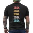 Bonito Regalo Personalizado Con Nombre Isa Camiseta Hombre Estampado Espalda
