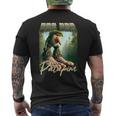 Brr Brr Patapim Italiano Brainrot Meme Foresta Scimmia Bootleg T-shirt da uomo con stampa posteriore