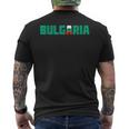 Bulgaria Flag Colours Souvenir Travel T-Shirt mit Rückendruck