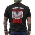 Cant Spell America Wout Eric 4th Of July Patriotic Name Men's Back Print T-Shirt
