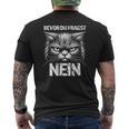 Cat Cat Humour Saying Sarcasm T-Shirt mit Rückendruck