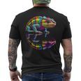 Chameleon Animal Graphic Illustration Chameleon T-Shirt mit Rückendruck