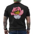 Chaos Indompté Douceur Destructrice Rose Manga T-shirt imprimé au dos