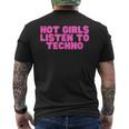 Chicas Calientes Escuchar Techno Dj Edm House Music Raving Slay Camiseta Hombre Estampado Espalda