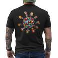 Children's From Different Countries And Nations Flags World T-Shirt mit Rückendruck