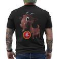 Chinese Zodiac Year Of The Sheep Goat Ram Lunar New Year Men's Back Print T-Shirt Chinese Zodiac Year Of The Sheep Goat Ram Lunar New Year Men's Back Print T-Shirt