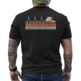 Combine Harvester Heartbeat Harvester Pulse Bauer Heart Rate T-Shirt mit Rückendruck