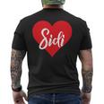 Con Nombre I Love Sidi I Heart Named Camiseta Hombre Estampado Espalda