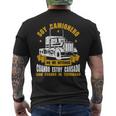 Conductor De Camión Grande Semirremolque Conductor Camiseta Hombre Estampado Espalda