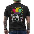 Confetti And Fool Cap Carnival Costume T-Shirt mit Rückendruck