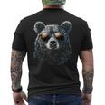 Cool Bear Portrait With Sunglasses Illustration Bear T-Shirt mit Rückendruck