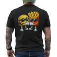 Cool Cheese Burger And Fries Fast Food Lovers T-Shirt mit Rückendruck