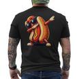 Cool Hot Dog Dabbing Fast Food Hotdog Lovers Toddler Men's T-shirt Back Print