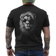 Cool Lion With Sunglasses Graphic For All Ages Men's T-shirt Back Print
