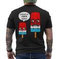 Coolest Papa Ever Father's Day Popsicle Ice Cream Men's Back Print T-Shirt