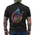 Cor Français Instrument De Musique Illustration Graphique Cor Français T-shirt imprimé au dos