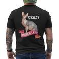 Crazy Sphynx Lady Sphinx Cat Lovers Raza Gato Gato Camiseta Hombre Estampado Espalda