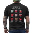 Have A Cup Of Positive Tea Counselor Affirmation Christmas Men's Back Print T-Shirt