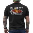 Currywurst Ruhrpott Carpaccio Bratwurst Fast Food Currywurst T-Shirt mit Rückendruck