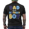 Dad Of The Birthday Boy Matching Family Party Dog Lover Men's T-shirt Back Print
