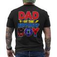 Dad Of The Birthday Boy Matching Spider Family Birthday Men's T-shirt Back Print