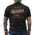 Das Ist Ein Benedict Ding Das Würdest Du Nicht Verstehen Benedict Name T-Shirt mit Rückendruck