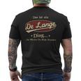 Das Ist Ein Delange Ding Das Würdest Du Nicht Verstehen Delange Name T-Shirt mit Rückendruck