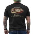 Das Ist Ein Farmer Ding Das Würdest Du Nicht Verstehen Farmer Name T-Shirt mit Rückendruck