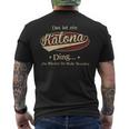 Das Ist Ein Katona Ding Das Würdest Du Nicht Verstehen Katona Name T-Shirt mit Rückendruck