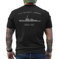 De Ligne De Flottaison Uss William P Lawrence Ddg-110 T-shirt imprimé au dos