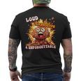 Diarrhea Poop Meme Loud Explosive & Unforgettable Men's Back Print T-Shirt