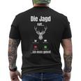 Die Hagd Call I Must Go Deer Hunter Forest T-Shirt mit Rückendruck