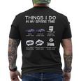 Divertido Amante De Los Súper Autos Cosas Que Hago En Mi Coche De Tiempo Libre Camiseta Hombre Estampado Espalda