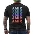 Divertido Regalo Nombre Amir Personalizado Primer Nombre Camiseta Hombre Estampado Espalda