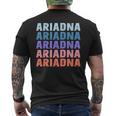 Divertido Regalo Nombre Ariadna Personalizado Primer Nombre Camiseta Hombre Estampado Espalda