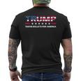 Donald Trump 2024 Recibiendo Balas Por Estados Unidos En Las Elecciones Camiseta Hombre Estampado Espalda