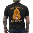 Don't Worry Be Cappy Capybara Lovers Family Zoo Trip Camiseta Hombre Estampado Espalda
