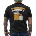 Drinkin Buddies Baby Bottle Son And Dad Matching Fathers Day T-Shirt mit Rückendruck