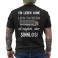 Driving Trucker T-Shirt mit Rückendruck