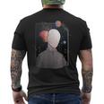 Faceless Man Planet Astronaut -Astral Cosmic Space Men's Back Print T-Shirt