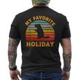 My Favorite Holiday Groundhog Day Sunset 2025 Men's T-shirt Back Print