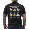 Feed Ducks Talk About Ducks Tank Top Men's Back Print T-Shirt