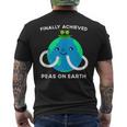 Finally World Peace On Earth Pun Achieved World Peas Tank Top Men's Back Print T-Shirt
