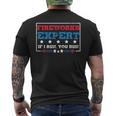 Fireworks Expert If If I Run You Run 4th Of July Men's Back Print T-Shirt