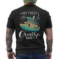 My First Cruise 2025 Cute Family Vacation Cruising Men's T-shirt Back Print